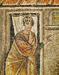 Der Türhüter, Detail aus "Der Türhüter erkennt den Heiligen Petrus", 6. Jahrhundert