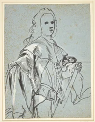 Studie zu einem Porträt, vermutlich von A.G. Moltke
