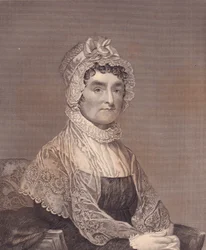 Porträt von Abigail Adams (1744-1818), Ehefrau des US-Präsidenten John Adams (Stich)