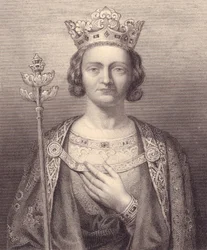 Porträt von König Philipp V. von Frankreich, Tall (1293-1322) (Stich)