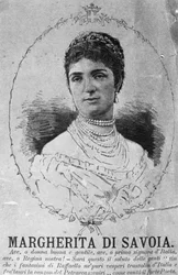 Porträt von Prinzessin Margherita von Savoyen (1851-1926), Königin von Italien durch Heirat mit Umberto I.