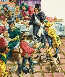 Ein mittelalterliches Bankett