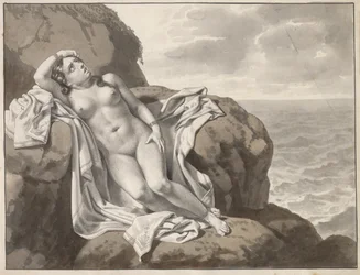 Andromeda an einen Felsen gekettet