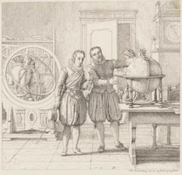 Christian IV. besucht Tycho Brahe in Uranienborg