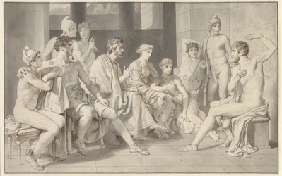 Odysseus bei Alkinoos erzählt von seinem Leben