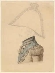 Porträt von Frederik VI im Profil nach links