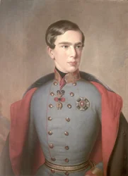Porträt des 20-jährigen Kaisers Franz Joseph von Österreich (1830-1916), 1850