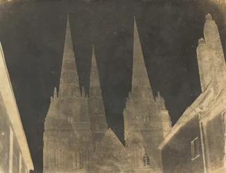 Studie der Türme der Kathedrale von Lichfield, 1845-1850