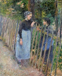 Gespräch, um 1881