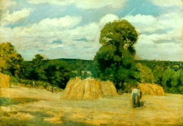 Ernte in Montfoucault, 1876