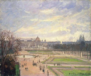 Der Garten der Tuilerien. Gemälde von Camille Pissarro (1830-1903), Öl auf Leinwand