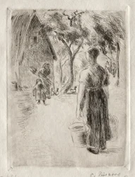 Bäuerin mit Eimern, 1889