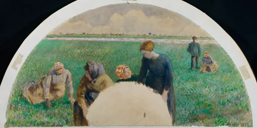 Bauern sammeln Gras, 1885