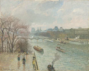 Der Louvre, Nachmittag, Regenwetter, 1900
