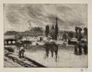 Ansicht von Rouen, 1884