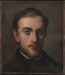 Porträt des Malers Fritz Melbye (1826-69)
