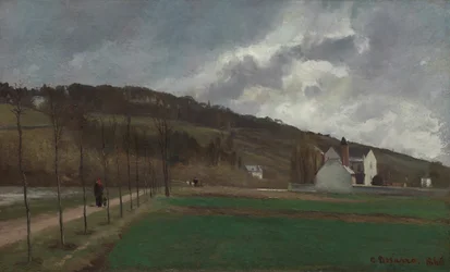Die Ufer der Marne im Winter, 1866