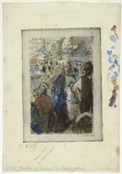 Der Markt in Gisors; Rue Cappeville