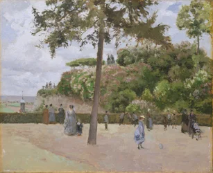 Der öffentliche Garten in Pontoise