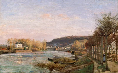 Die Seine bei Bougival, 1870