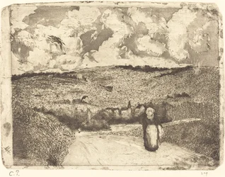 Frau auf der Straße, 1879