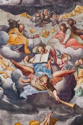 Engel, die Musik spielen (Detail)