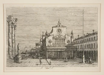 Imaginäre Ansicht von S. Giacomo di Rialto, aus der Serie Vedute (Ansichten)