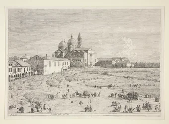 S. Giustina in Prà della Valle, aus der Serie Vedute (Ansichten)
