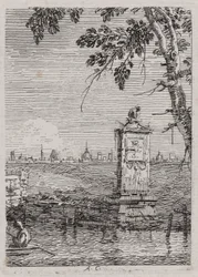Das kleine Denkmal, aus der Serie Vedute (Ansichten)