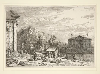 Der Markt in Dolo, aus der Serie Vedute (Ansichten)