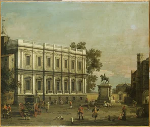 Ein Capriccio von Gebäuden in Whitehall, ca. 1754