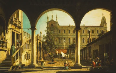 Ein Capriccio der Scuola di San Marco, Venedig, vom Palazzo Grifalconi-Loredan