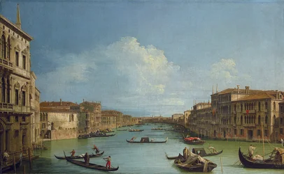 Der Canal Grande vom Palazzo Balbi in Richtung Rialto