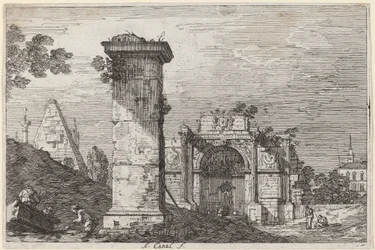 Landschaft mit Ruinenmonumenten, ca. 1735-1746