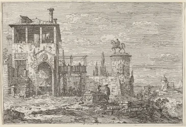 Das Reiterdenkmal, ca. 1735-1746