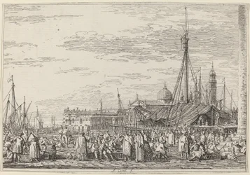 Der Markt auf dem Molo, ca. 1735-1746