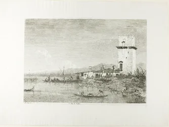 Der Turm von Malghera, aus Vedute