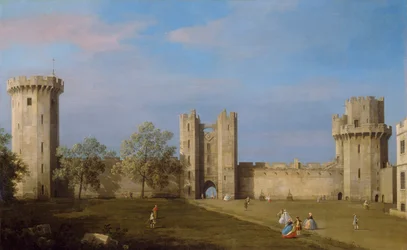 Warwick Castle, Ostfront vom äußeren Hof