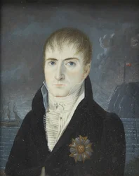 Porträt von Napoleon Bonaparte auf der Insel Saint Helena