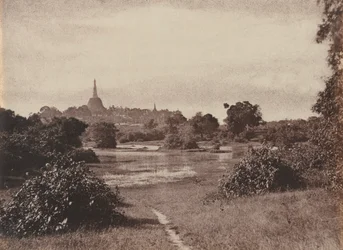 Rangun. Blick in der Nähe des Sees