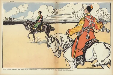 Präsident Loubets Besuch in Russland, Illustration für Le Rire