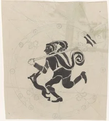 Dekoratives Design mit Hasenjäger