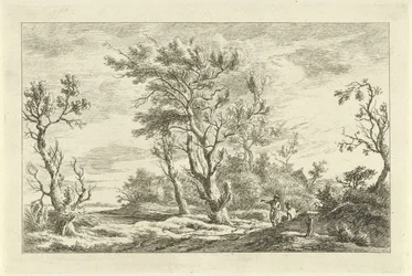 Reisende in einer Landschaft (Landschaften A-F)