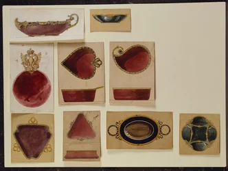 Sammlung von Tellerentwürfen, Haus von Carl Fabergé