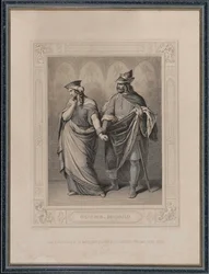 Das Nibelungenlied. Gunther und Brunhild, 1860