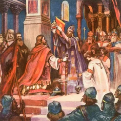 Krönung Karls des Großen in der Peterskirche