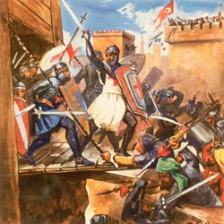 Der Angriff der Kreuzritter auf Akkon