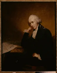 Porträt von James Watt, schottischer Erfinder, Maschinenbauingenieur und Chemiker