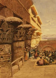Musiker in Philae, 1877