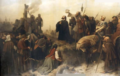 Hus vor dem Scheiterhaufen